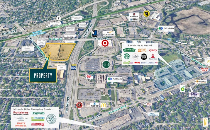 Pictures of Retail, Land property located at 3700 Highway 100, St. Louis Park, MN 55416 for sales - image #1