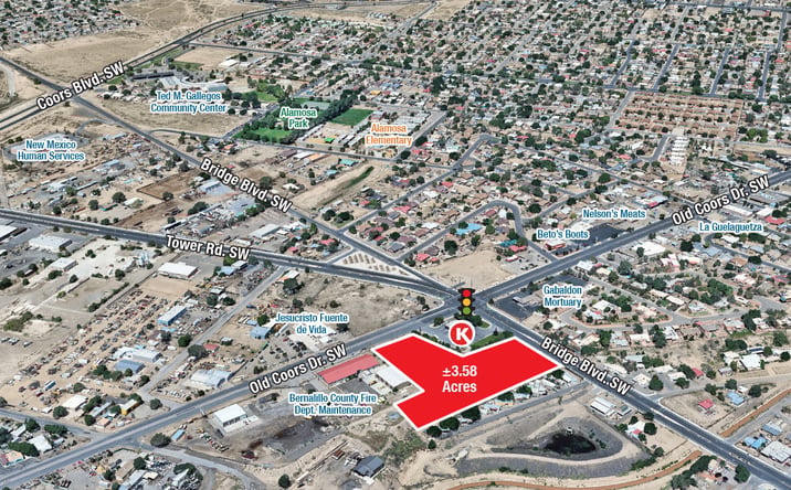 Pictures of Land property located at Bridge Blvd & Old Coors Rd SW, Albuquerque, NM 87121 for sales - image #1
