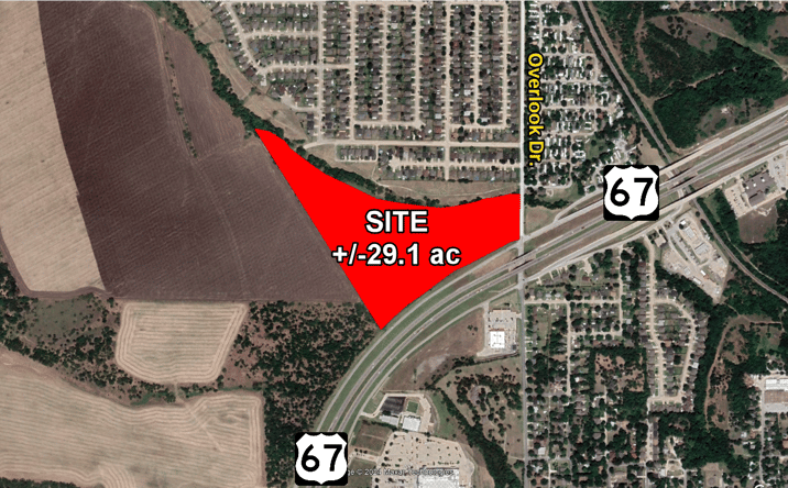 Pictures of Land property located at US 67 & Overlook Dr., Midlothian, TX 76065 for sales - image #1