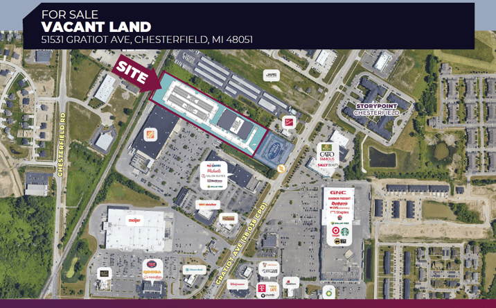 Pictures of Land property located at 51531 Gratiot Ave, Chesterfield, MI 48051 for sales - image #1