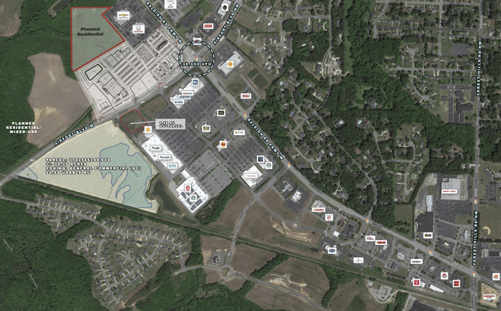 Pictures of Land property located at 3401-4 Raleigh Rd Pkwy W, Wilson, NC 27896 for sales - image #1
