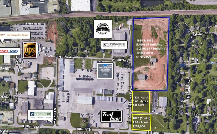Pictures of Land property located at 1820 N Barnes Ave, Springfield, MO 65803 for sales - image #1