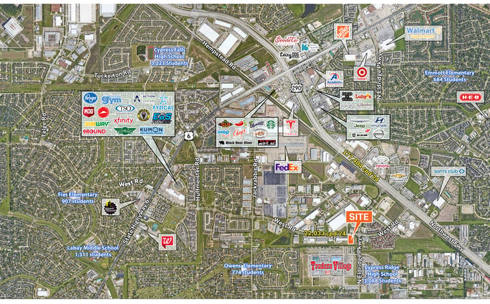 Pictures of Land property located at SWC of West Rd & N Eldredge Pkwy, Houston, TX 77041 for sales - image #1