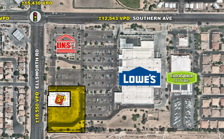 Pictures of Land property located at Ellsworth Rd & Southern Ave SEC, Mesa, AZ 85209 for sales - image #1