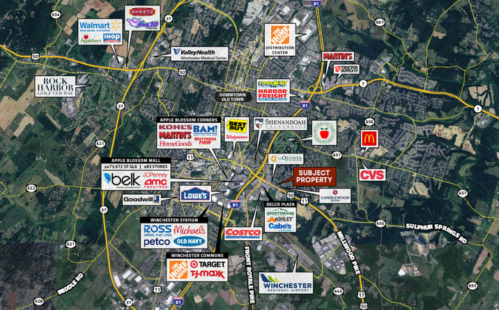 Pictures of Land property located at 1105 Millwood Pike, Winchester, VA 22602 for sales - image #1