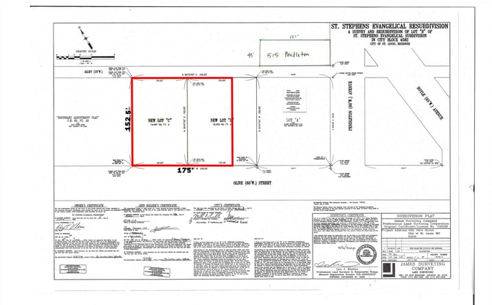 Pictures of Land property located at 4331 Olive St, St. Louis, MO 63108 for sales - image #1