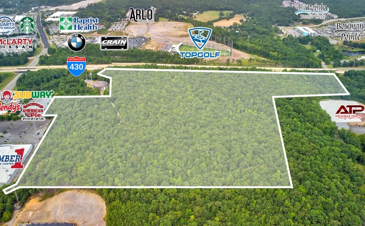 Pictures of Land property located at I-430 & Colonel Glenn Road, Little Rock, AR 72204, Little Rock, AR 72204 for sales - image #1