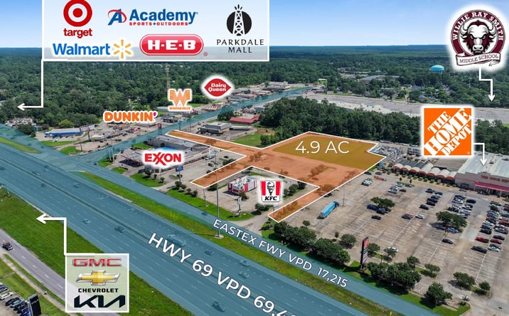 Pictures of Land property located at 3920 Eastex Fwy, Beaumont, TX 77703 for sales - image #1