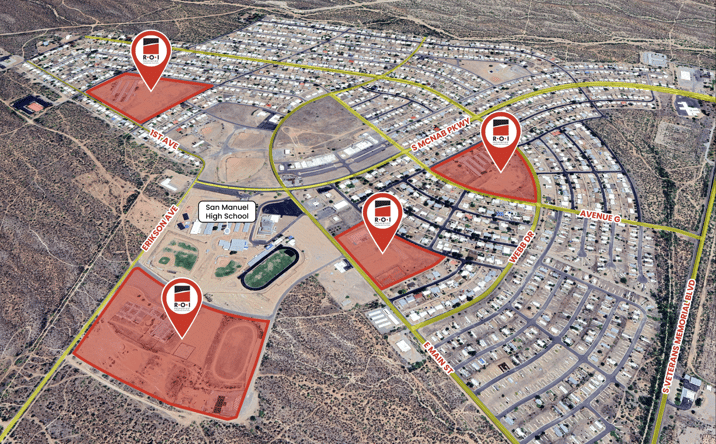 Pictures of Land, Special Purpose property located at 914 W 1st Ave, San Manuel, AZ 85631, 715 S Ave D, San Manuel, AZ 85631, 321 S Ave B, San Manuel, AZ 85631, 110 E Main St, San Manuel, AZ 85631 for sales - image #1