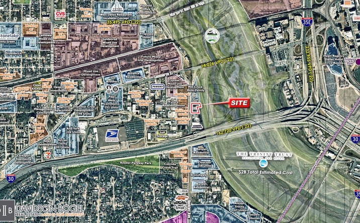 Pictures of Retail, Land property located at 2324 & 2320 N Beckley Ave, Dallas, TX 75208 for sales - image #1