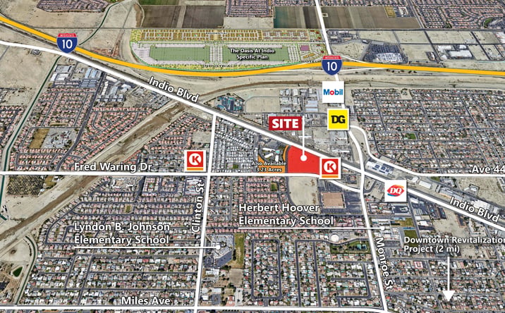 Pictures of Land, Multifamily, Retail property located at Fred Waring Dr & Hoover St, Indio, CA 92201 for sales - image #1