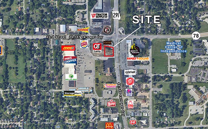 Pictures of Land property located at 2304 S. 291 Highway, Independence, MO 64057 for sales - image #1