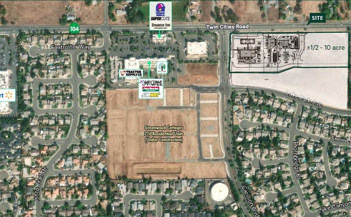 Pictures of Land property located at SEC Twin Cities Rd & Carillion Blvd, Galt, CA 95632 for sales - image #1