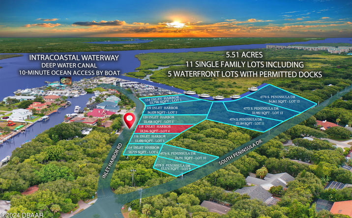 Pictures of Land, Multifamily property located at 118 Inlet Harbor Road, Ponce Inlet, FL 32127 for sales - image #1