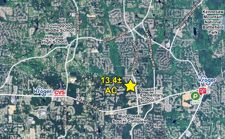 Pictures of Land property located at 1942 W Sandtown Rd, Marietta, GA 30064 for sales - image #1
