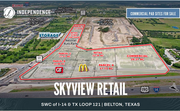 Pictures of Land property located at Skyview Retail, Belton, TX 76513 for sales - image #1