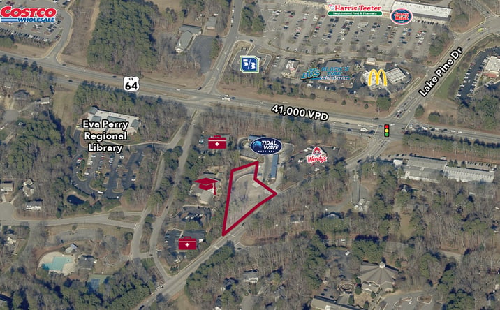 Pictures of Land property located at 1970 Lake Pine Dr, Apex, NC 27502 for sales - image #1