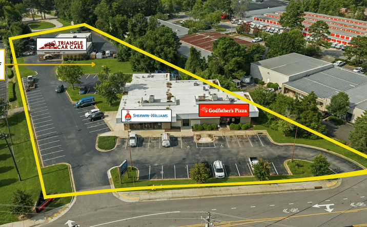 Pictures of Industrial, Land, Retail property located at 6425 & 6429 Glenwood Ave, Raleigh, NC 27612 for sales - image #1