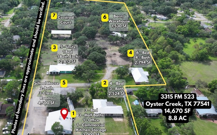 Pictures of Mixed Use property located at 3315 FM 523, Oyster Creek, TX 77541 for sales - image #1