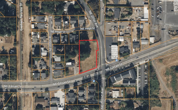 Pictures of Land property located at NWC 202nd & NE Glisan Street, Gresham, OR 97030 for sales - image #1