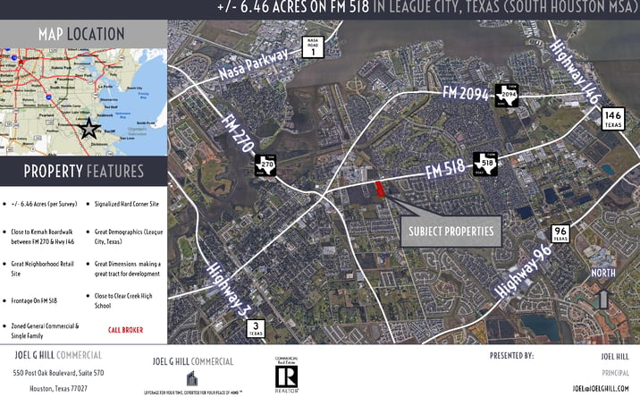 Pictures of Land property located at FM 518 at Louisiana Street, League City, TX 77573 for sales - image #1