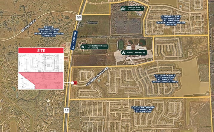 Pictures of Land property located at Caldwell Ranch Blvd, Rosharon, TX 77583 for sales - image #1