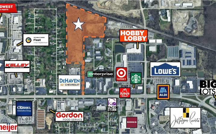 Pictures of Industrial, Land, Retail property located at 5200 Illinois Rd, Fort Wayne, IN 46804 for sales - image #1