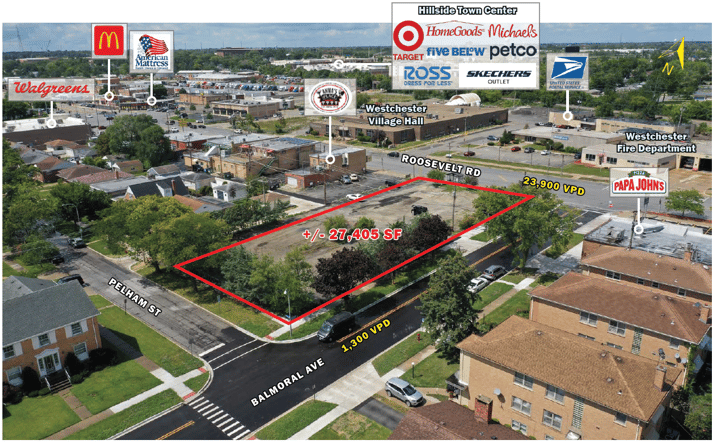 Pictures of Land, Retail property located at 10245 Roosevelt Rd, Westchester, IL 60154 for sales - image #1