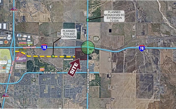 Pictures of Land property located at I-70 & Monaghan Road, Aurora, CO 80018 for sales - image #1