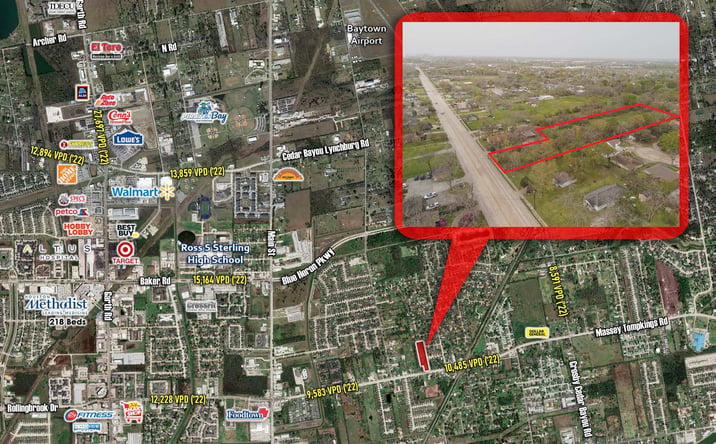 Pictures of Land property located at 1203 Massey Tompkins Rd, Baytown, TX 77521 for sales - image #1