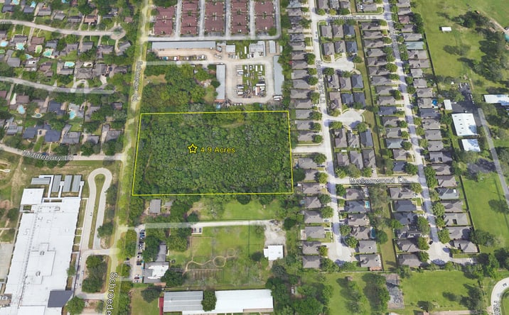 Pictures of Land property located at Schroeder Rd, Houston, TX 77070, 4.9 Acres Schroeder Rd, Houston, TX 77070 for sales - image #1