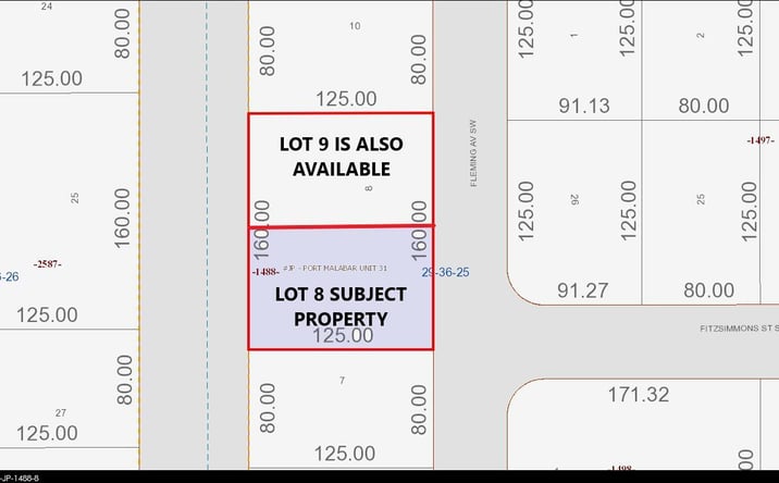 Pictures of Land property located at 2428 Fleming Avenue SW, Palm Bay, FL 32908 for sales - image #1