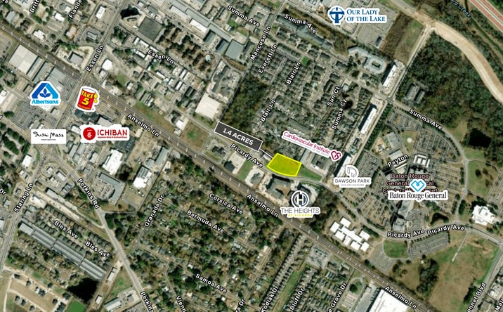 Pictures of Land property located at 8000 block of Picardy Ave, Baton Rouge, LA 70809 for sales - image #1