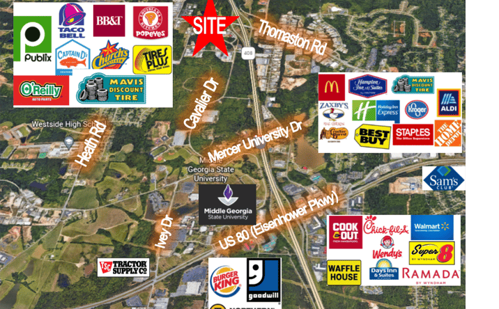 Pictures of Land property located at 4031 & 4035 Cavalier Drive, Macon, GA 31210 for sales - image #1