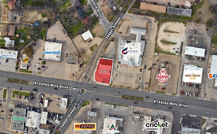 Pictures of Land, Mixed Use, Office, Retail property located at 737 N Valley Mills Dr, Waco, TX 76710 for sales - image #1