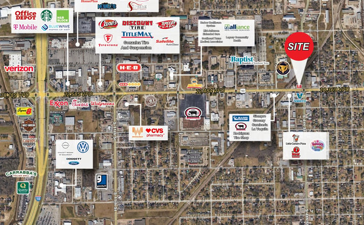 Pictures of Land, Office, Retail property located at 2910 College St, Beaumont, TX 77701 for sales - image #1