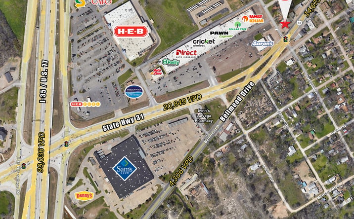 Pictures of Land, Mixed Use, Office, Retail property located at 2800 Bellmead Dr, Waco, TX 76705 for sales - image #1