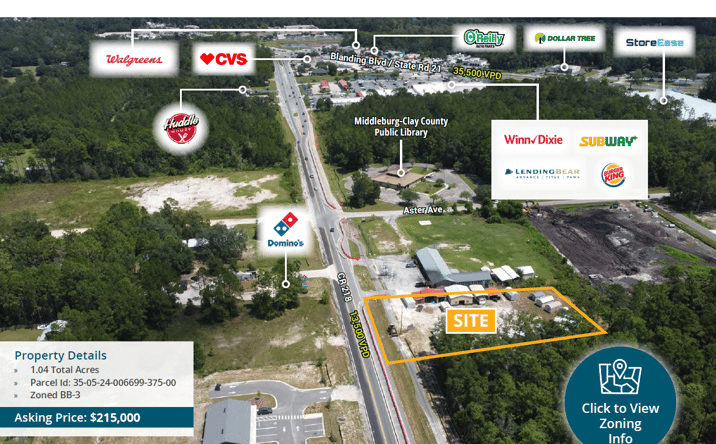Pictures of Land property located at 4165 Co Rd 218, Middleburg, FL 32068 for sales - image #1