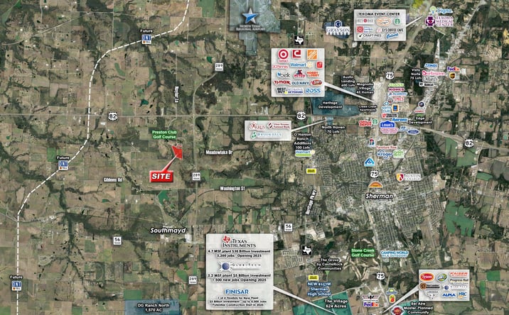 Pictures of Land property located at SWQ US-82 & Preston Rd, Sherman, TX 75092 for sales - image #1