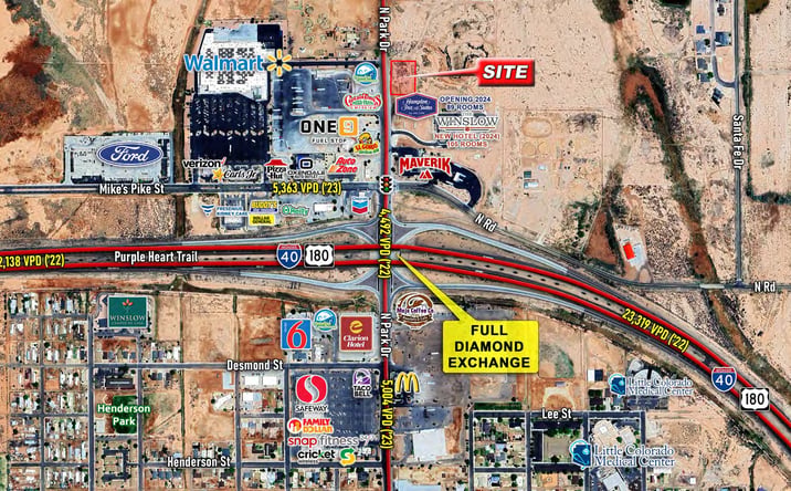Pictures of Land property located at North of I-40 on N Park Dr, Winslow, AZ 86047 for sales - image #1