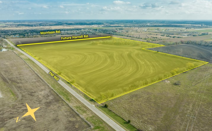 Pictures of Land property located at SWC of FM 902 and future Harrell Rd., Howe, TX 75459 for sales - image #1