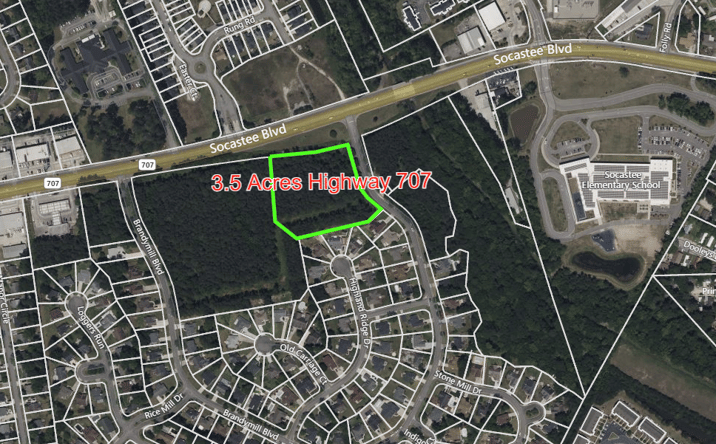 Pictures of Land property located at TBD HIGHWAY 707 MYRTLE BEACH SC 29588, MYRTLE BEACH, SC 29588 for sales - image #1