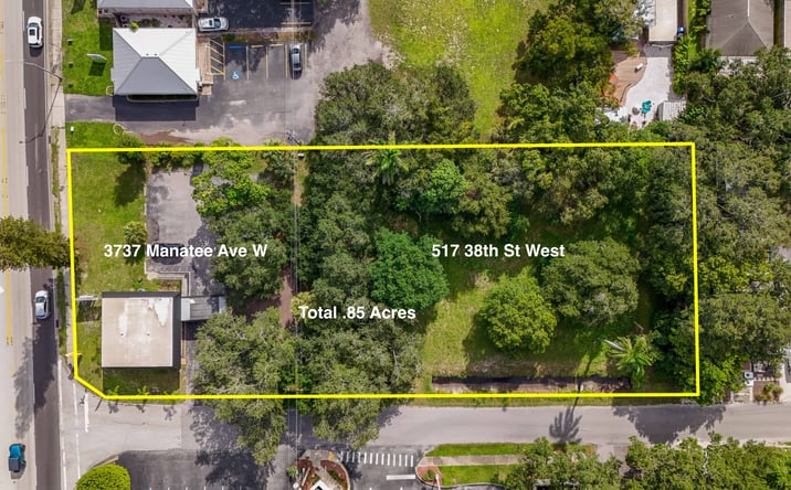 Pictures of Land, Retail property located at 3737 Manatee Ave W, Bradenton, FL 34205, 517 38th St W, Bradenton, FL 34205 for sales - image #1