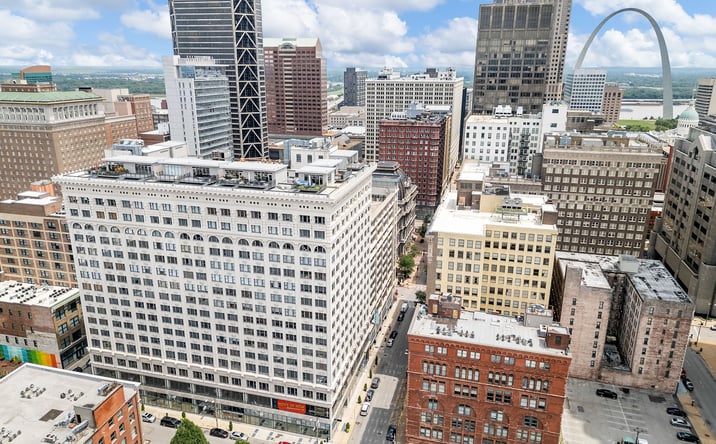 Pictures of Mixed Use, Multifamily, Retail property located at 915 Olive St, St. Louis, MO 63101 for sales - image #1