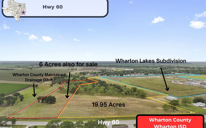 Pictures of Land property located at 000 TX-60, Wharton, TX 77488 for sales - image #1