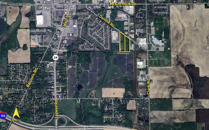 Pictures of Land property located at 331 Demille Rd, Lapeer, MI 48446 for sales - image #1