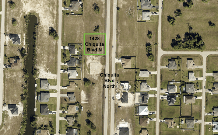 Pictures of Land property located at 1428 Chiquita Blvd N, Cape Coral, FL 33993 for sales - image #1