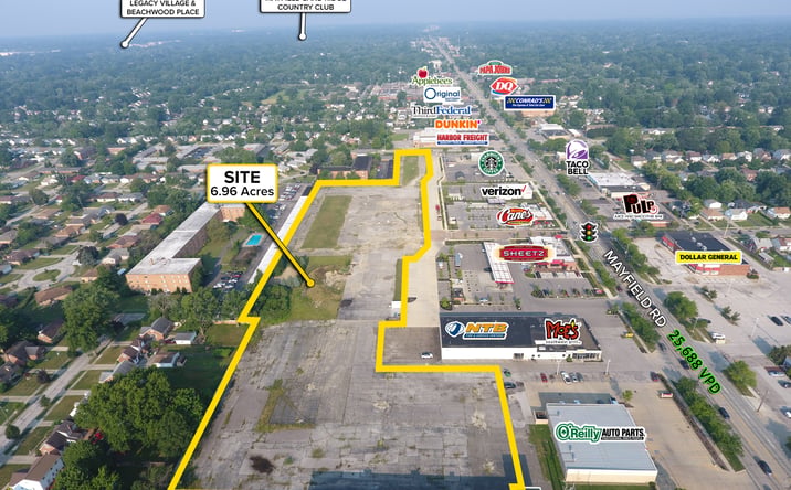 Pictures of Land property located at 5900-5886 Mayfield Rd, Lyndhurst, OH 44124 for sales - image #1