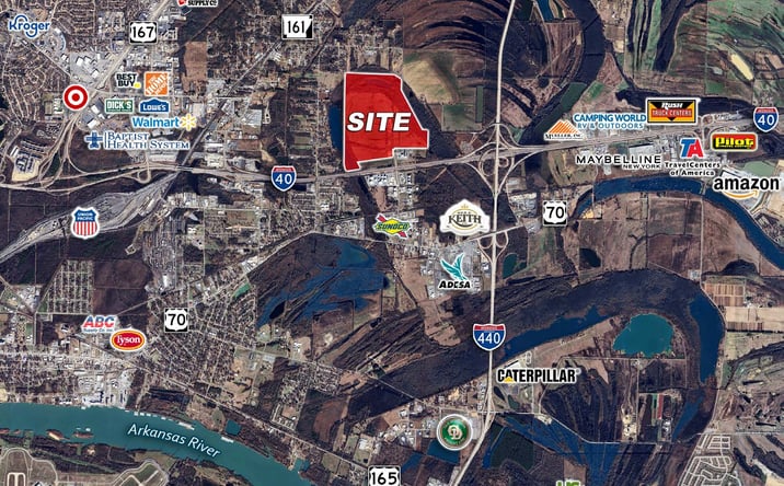 Pictures of Land property located at NWQ of I-40 & I-440, North Little Rock, AR 72114 for sales - image #1
