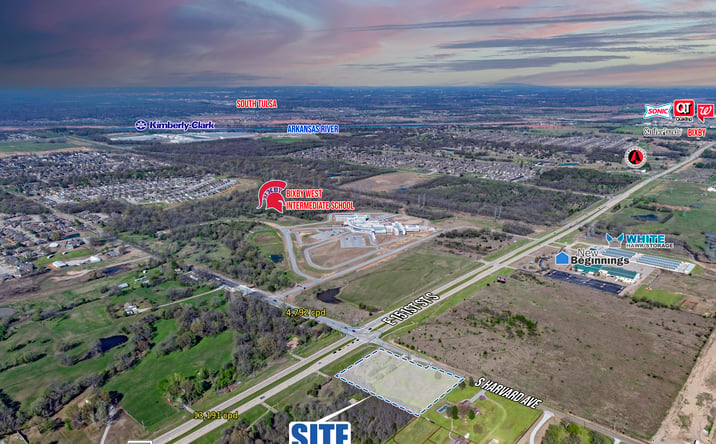 Pictures of Land property located at E 151st St S, Bixby, OK 74008 for sales - image #1